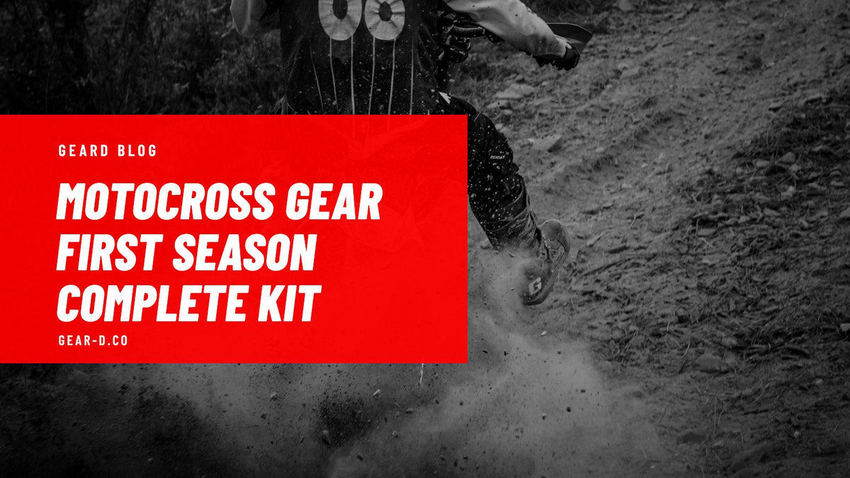 Rider in full motocross gear on a dusty dirt trail in Lebanon