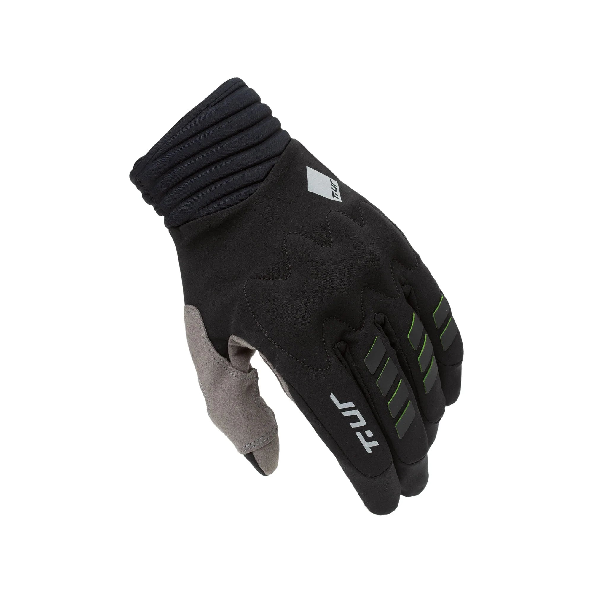 T.UR G-Six Pro Ventilated Motorcycle Gloves Black/Yellow Fluo