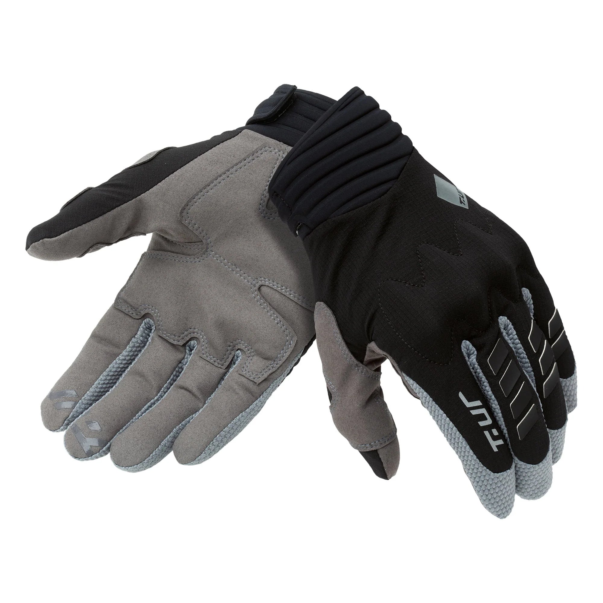 T.UR G-Six Ventilated Summer Motorcycle Gloves Black/Ice