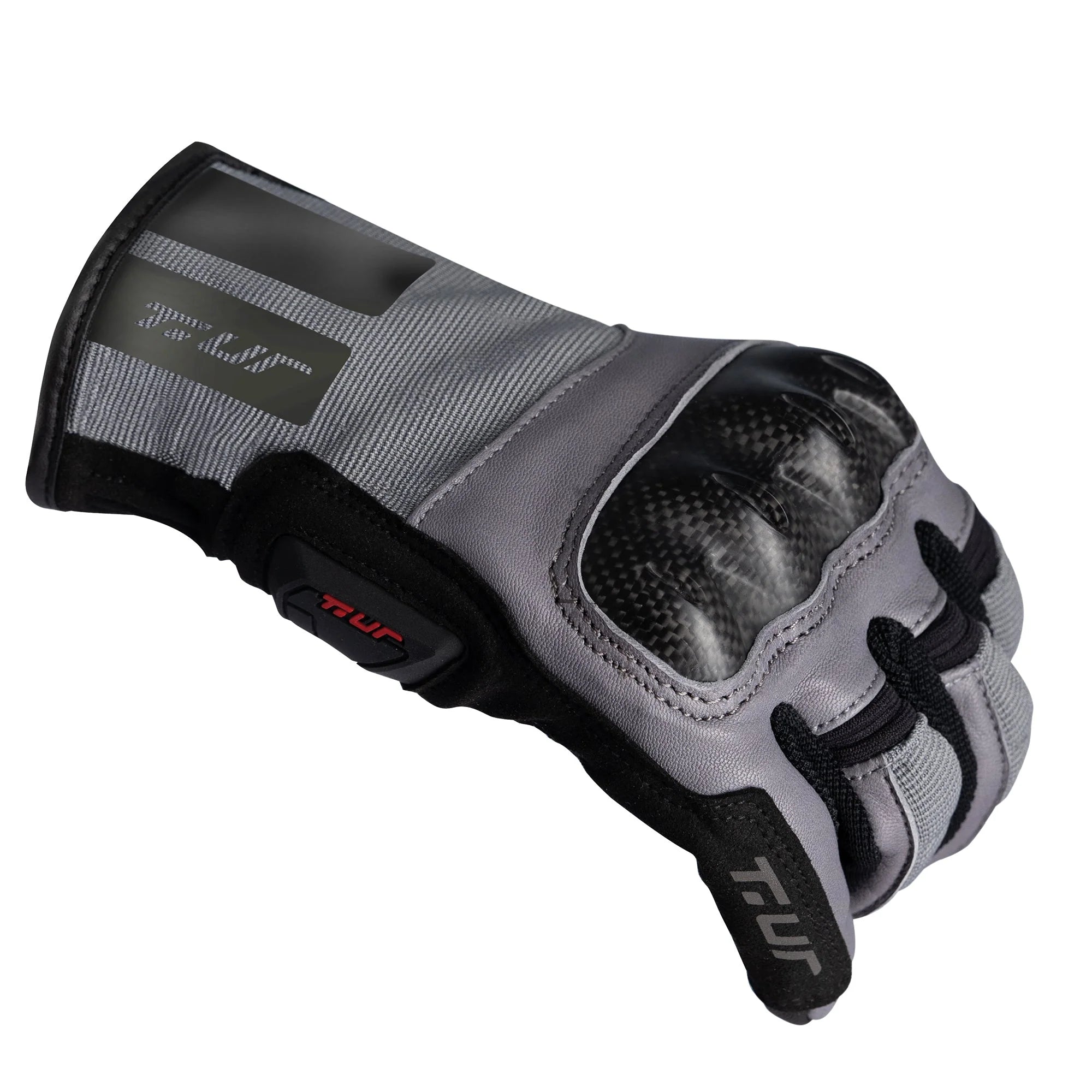 T.UR G-Speed Ventilated Motorcycle Gloves Grey