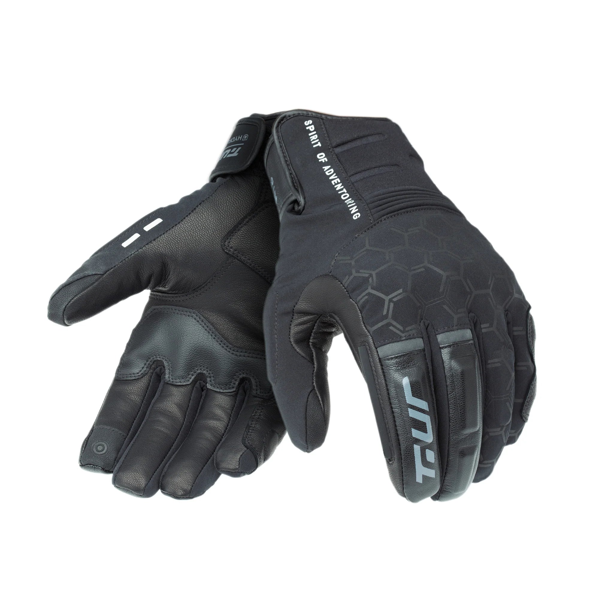 T.UR G-Zero Hydroscud Waterproof Winter Motorcycle Gloves Black