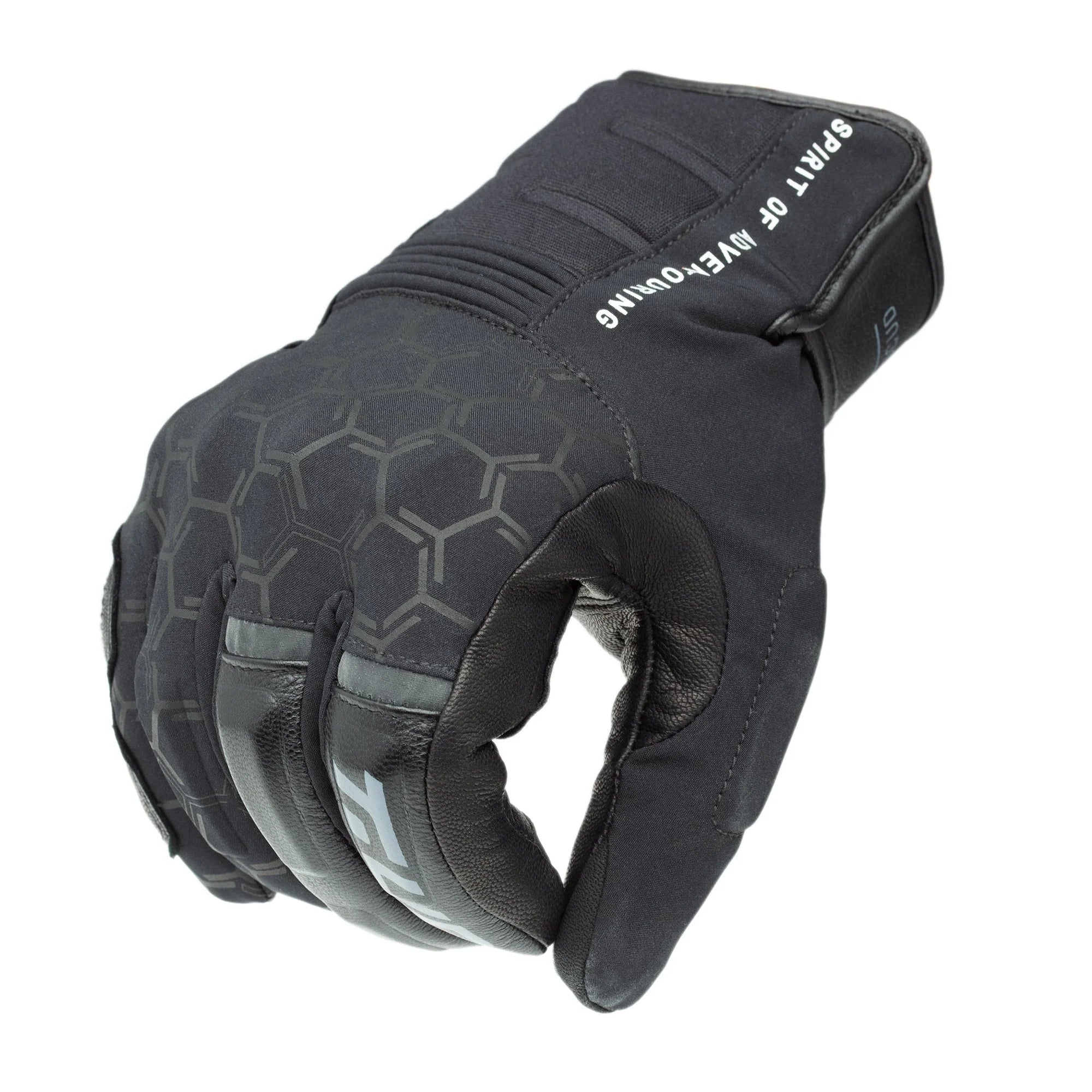 T.UR G-Zero Hydroscud Waterproof Winter Motorcycle Gloves Black