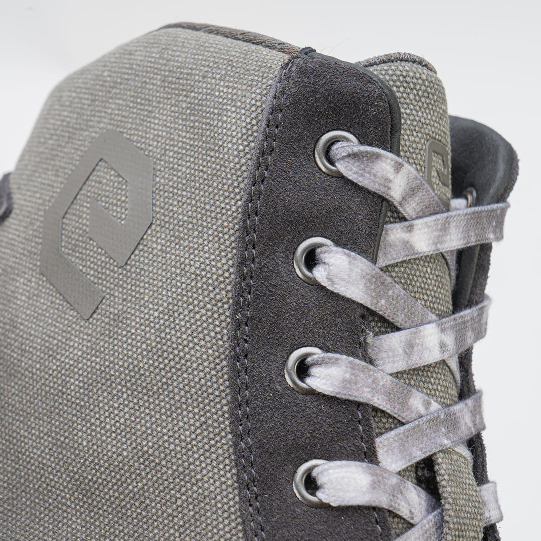 Eleveit Antibes Air Canvas Certified Motorcycle Shoes Light Grey