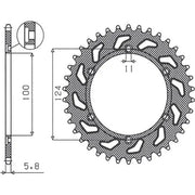 Sunstar Rear Steel Sprocket 520 45T 1-3435-45 - view 1