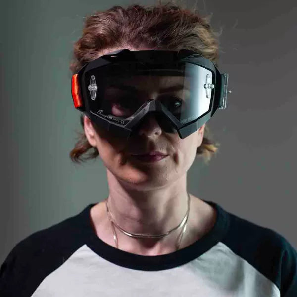 Ariete Adrenaline Primis MX Goggles Black/Orange, Clear Lens
