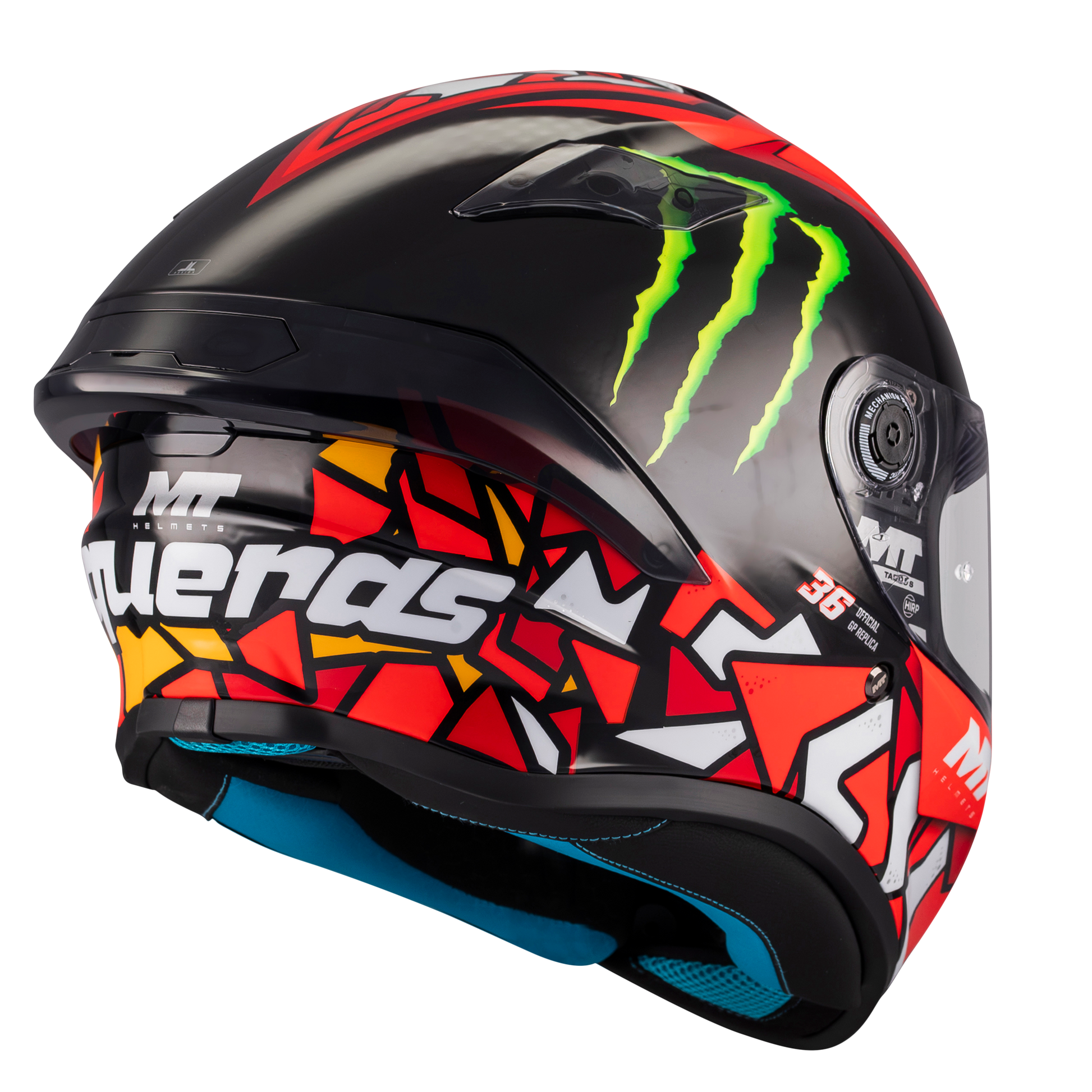 MT TARGO S PIQUERA GLOSSY RED BLACK MONSTER ENERGY