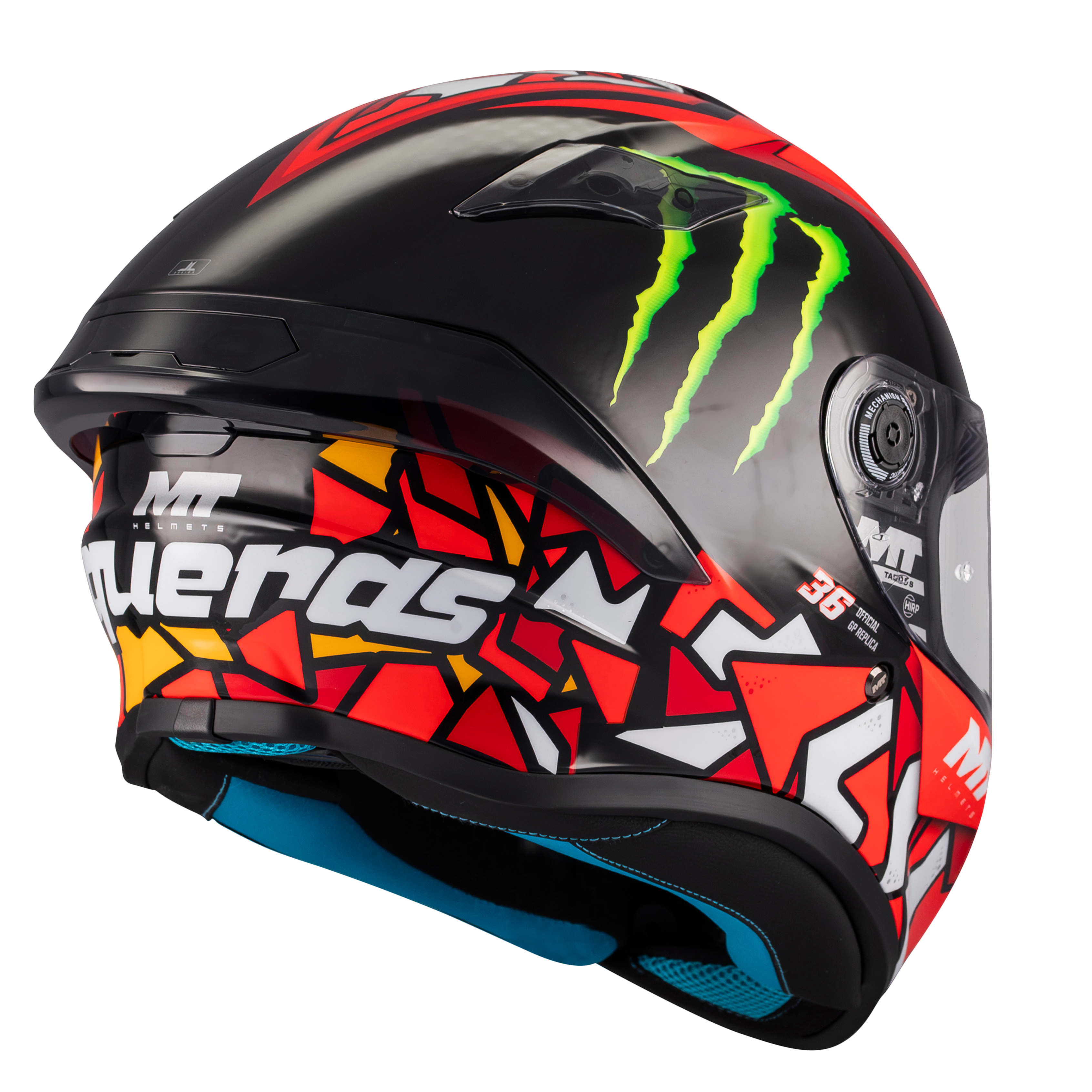 MT TARGO S PIQUERA GLOSSY RED BLACK MONSTER ENERGY