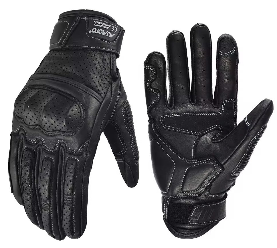 MJ MOTO “TORQUE” LEATHER BLACK