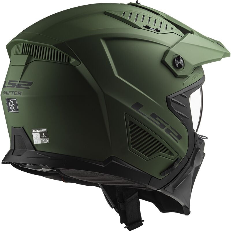 LS2 OF606 DRIFTER SOLID MATTE MILITARY GREEN