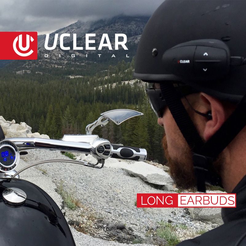 UClear Earbuds with Microphone for Half-Helmets