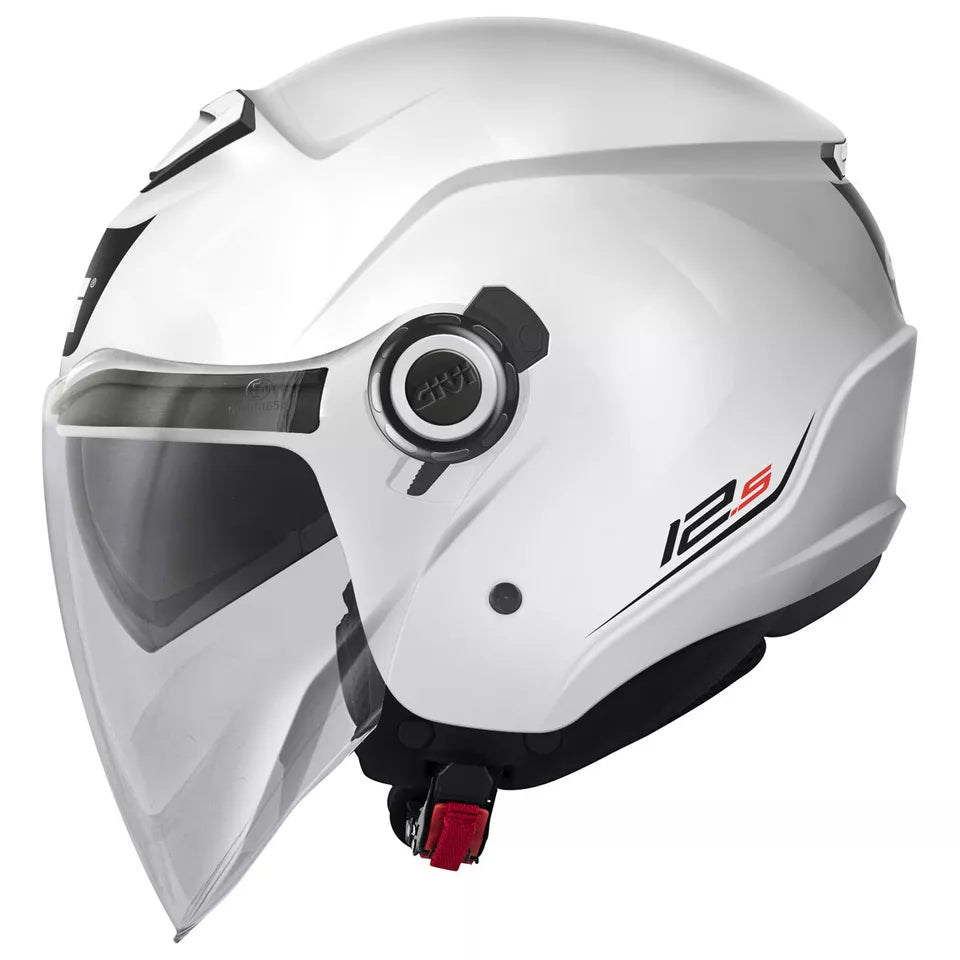 GIVI 12.5 CASCO JET SOLID GLOSSY WHITE