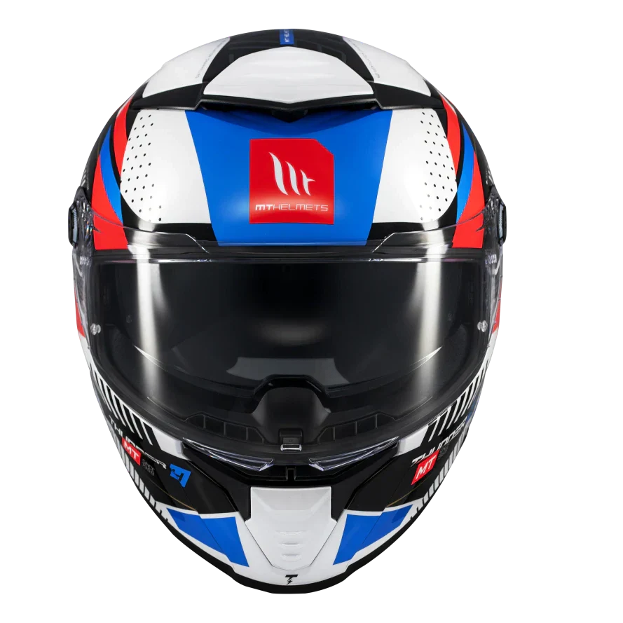 MT THUNDER 4 SV LUMINENCE GLOSSY WHITE BLUE RED