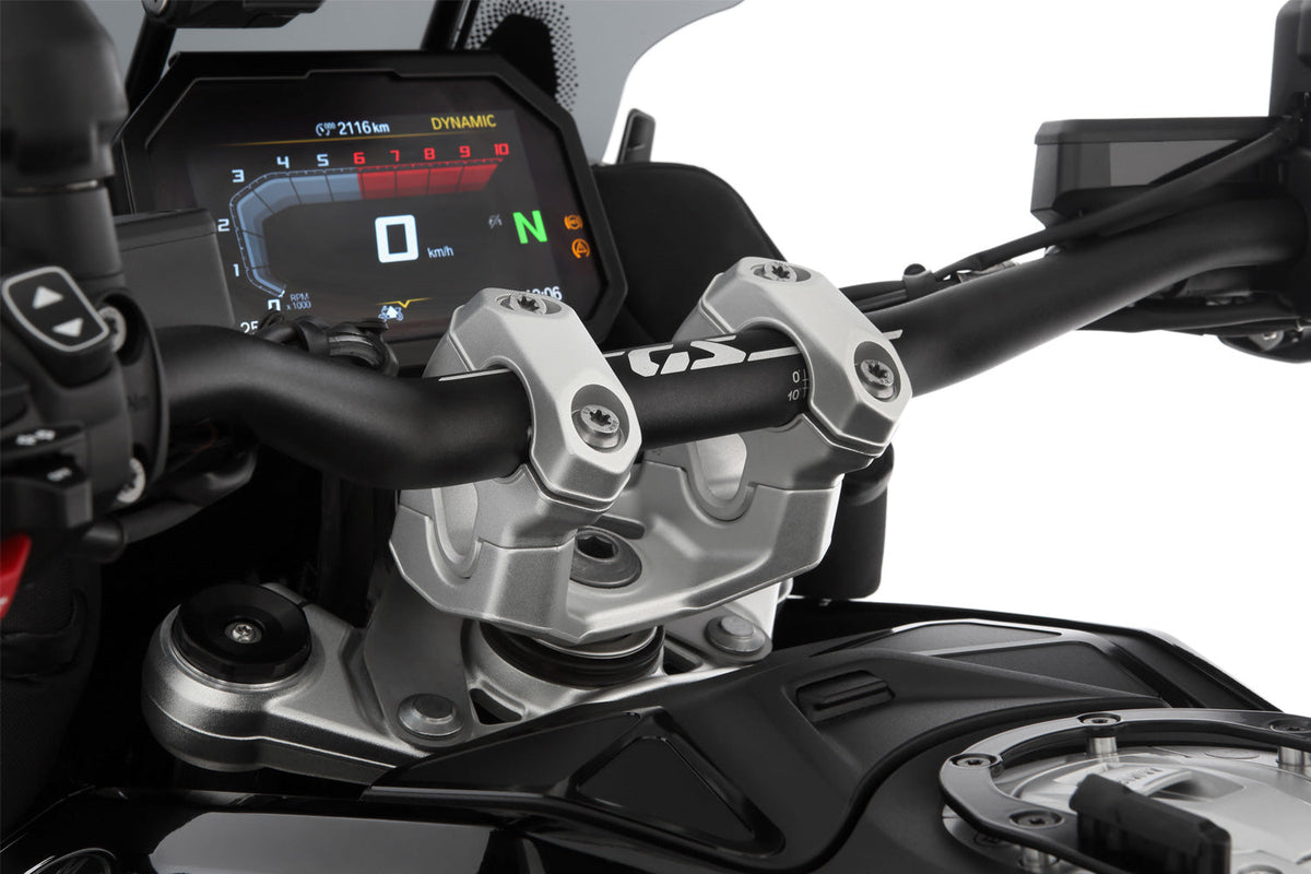 Wunderlich - ERGO+ handlebar riser R 1300 GS - silver