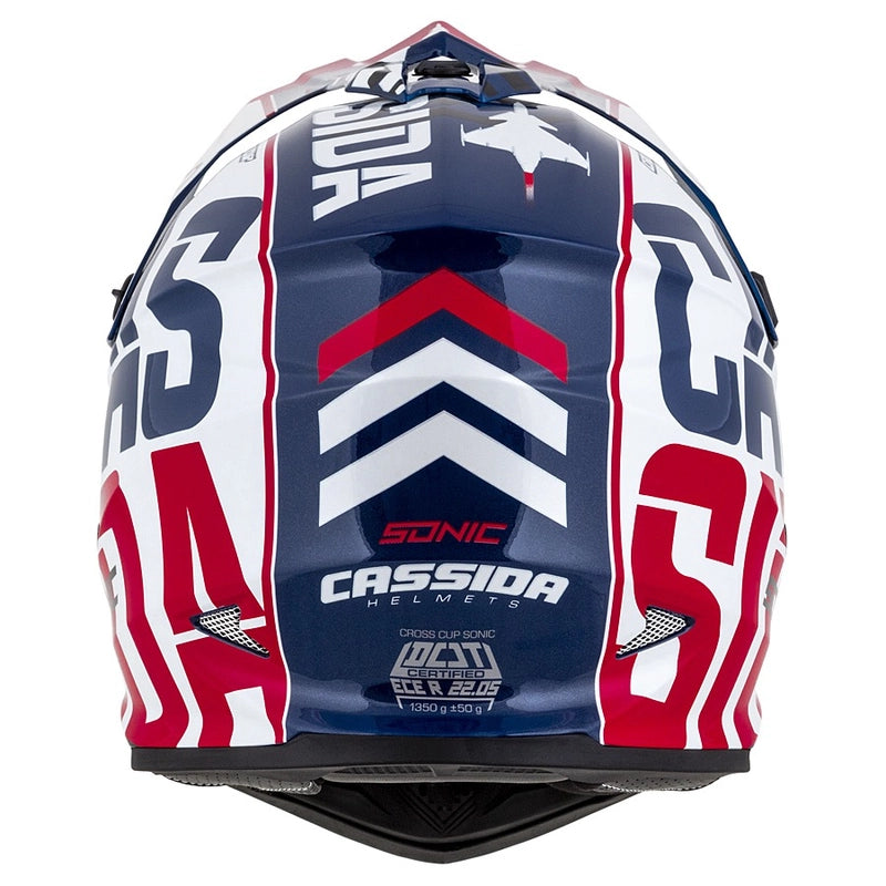 Cassida Cross Pro II Motocross Helmet White/Red/Black