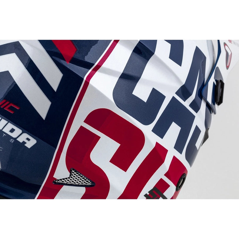 Cassida Cross Pro II Motocross Helmet White/Red/Black