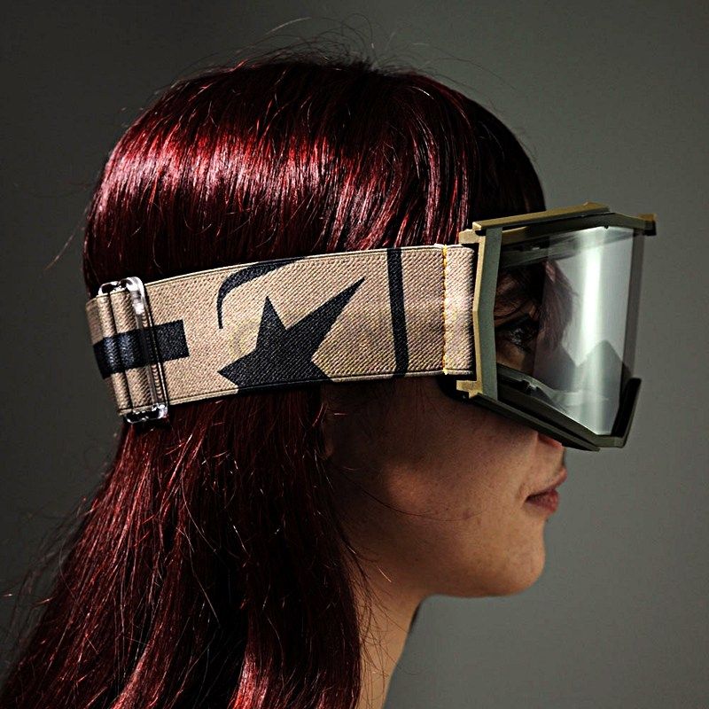 Ariete 8K MX Goggles Olive Gold, Clear Lens