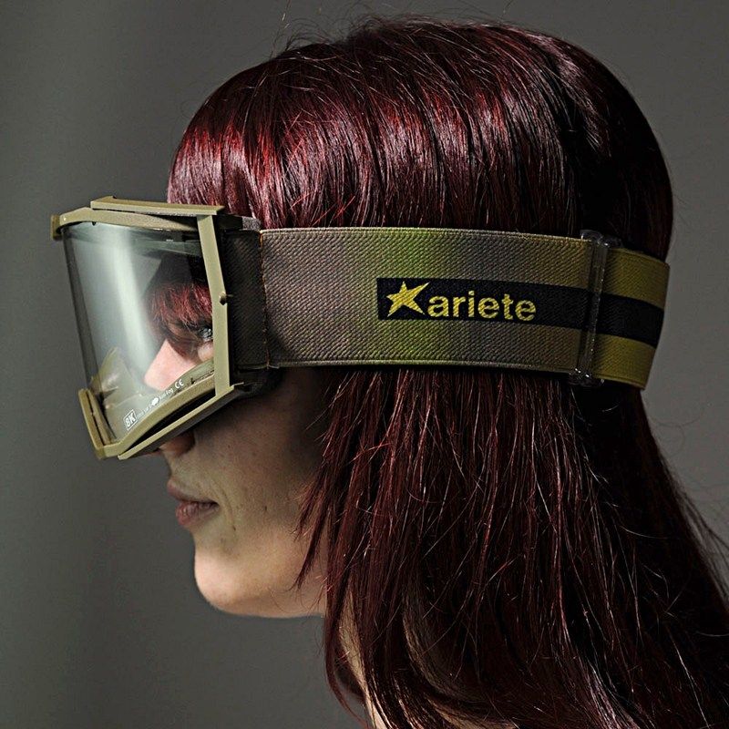 Ariete 8K MX Goggles Olive Gold, Clear Lens