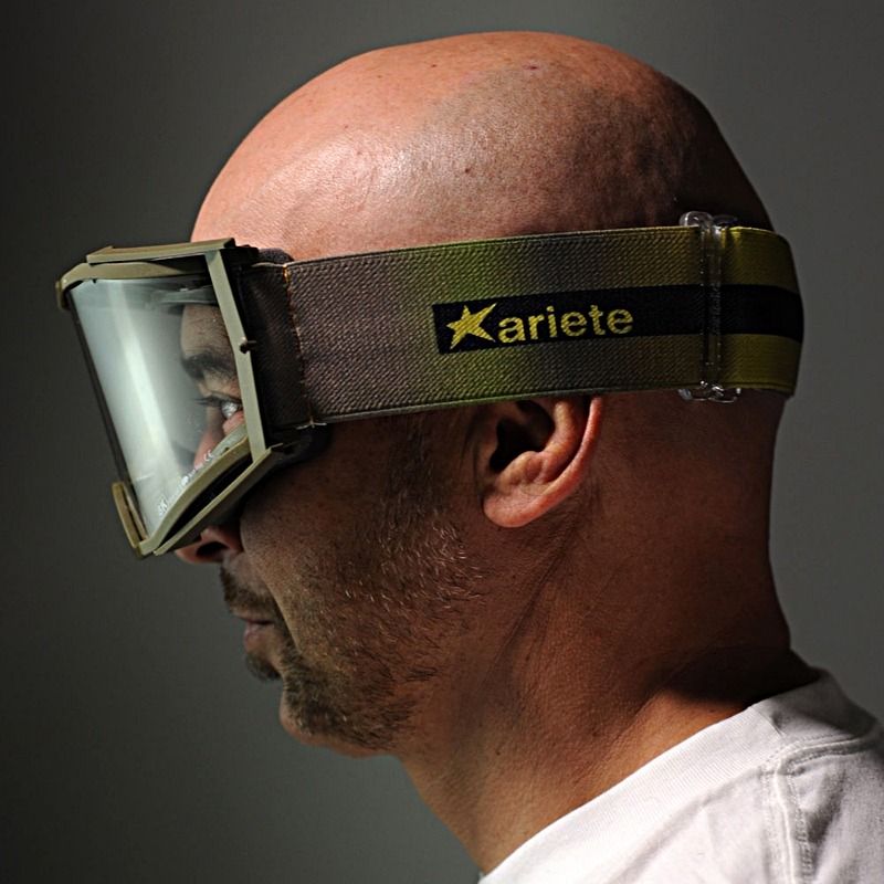 Ariete 8K MX Goggles Olive Gold, Clear Lens