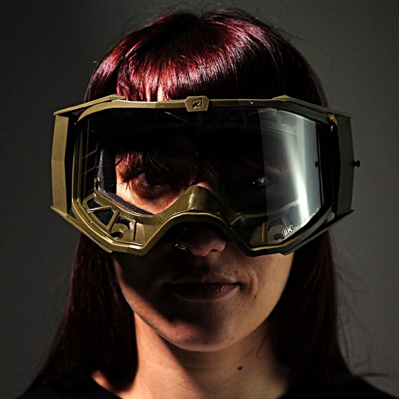Ariete 8K MX Goggles Olive Gold, Clear Lens