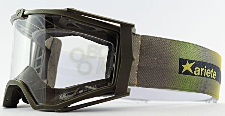 Ariete 8K MX Goggles Olive Gold, Clear Lens