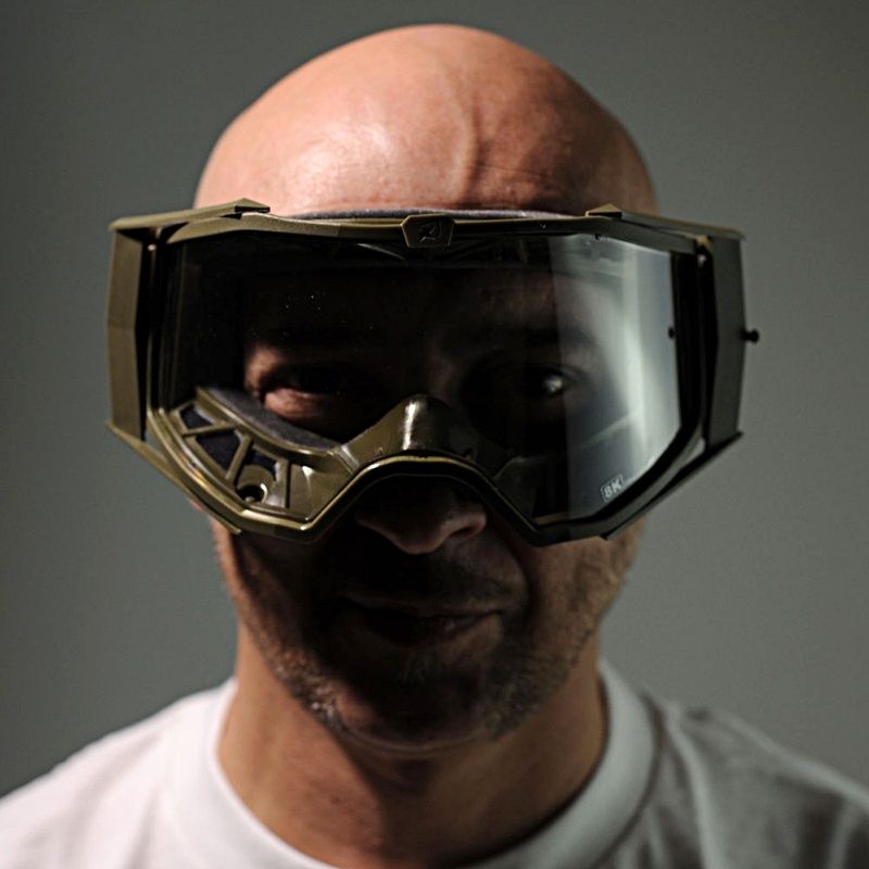 Ariete 8K MX Goggles Olive Gold, Clear Lens
