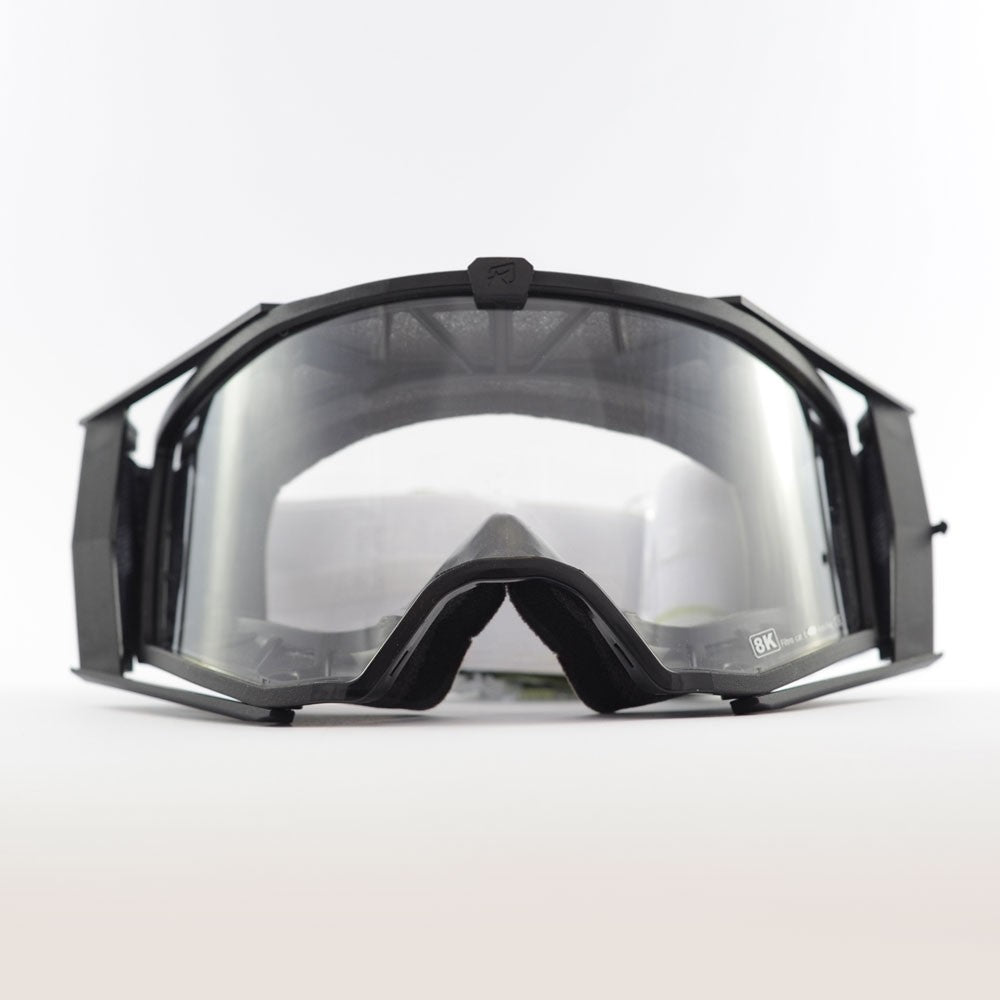 Ariete 8K ARI 8-3 MX Goggles Black/Light Blue, Clear Lens