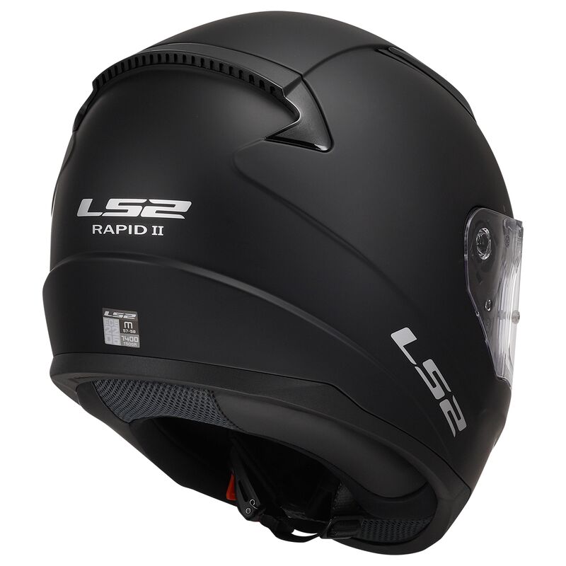 LS2 FF353 RAPID II 2 SOLID MATTE BLACK