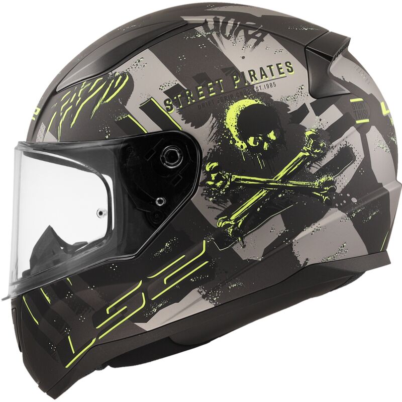 LS2 FF353 RAPID II 2 PITATES MATTE BLACK GREEN