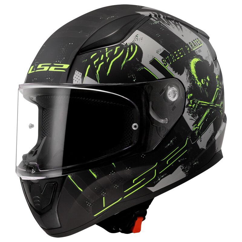 LS2 FF353 RAPID II 2 PITATES MATTE BLACK GREEN