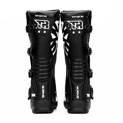 TR Tiger T2 Motocross Boots Black back