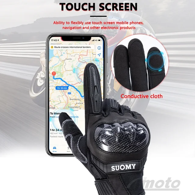 SUOMY “OCTANE” GLOVES BLACK