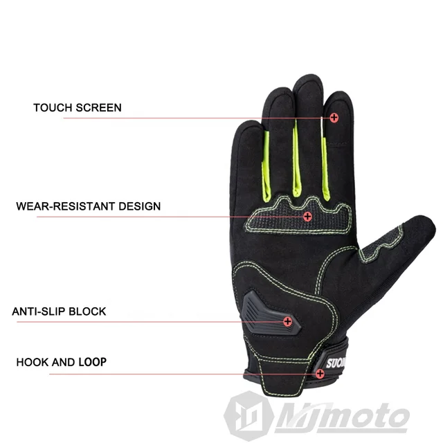 SUOMY “OCTANE” GLOVES BLACK