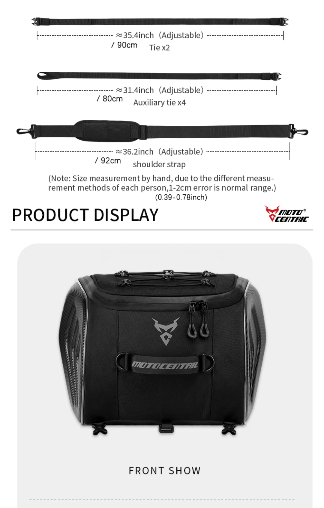 MOTOCENTRIC X-FORCE CARBON BAG
