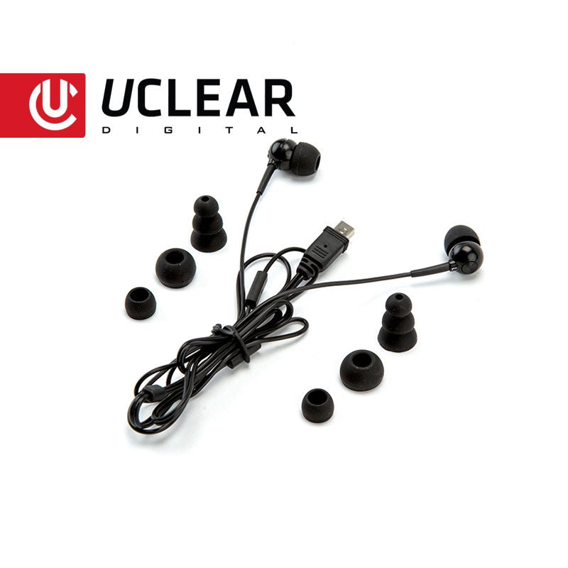 UClear Earbuds with Microphone for Half-Helmets