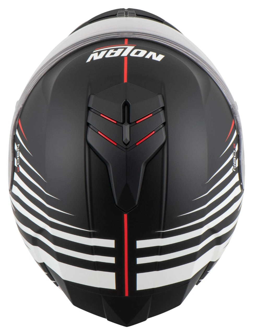 NOLAN N80-8 KOSMOS FLAT BLACK WHITE-RED