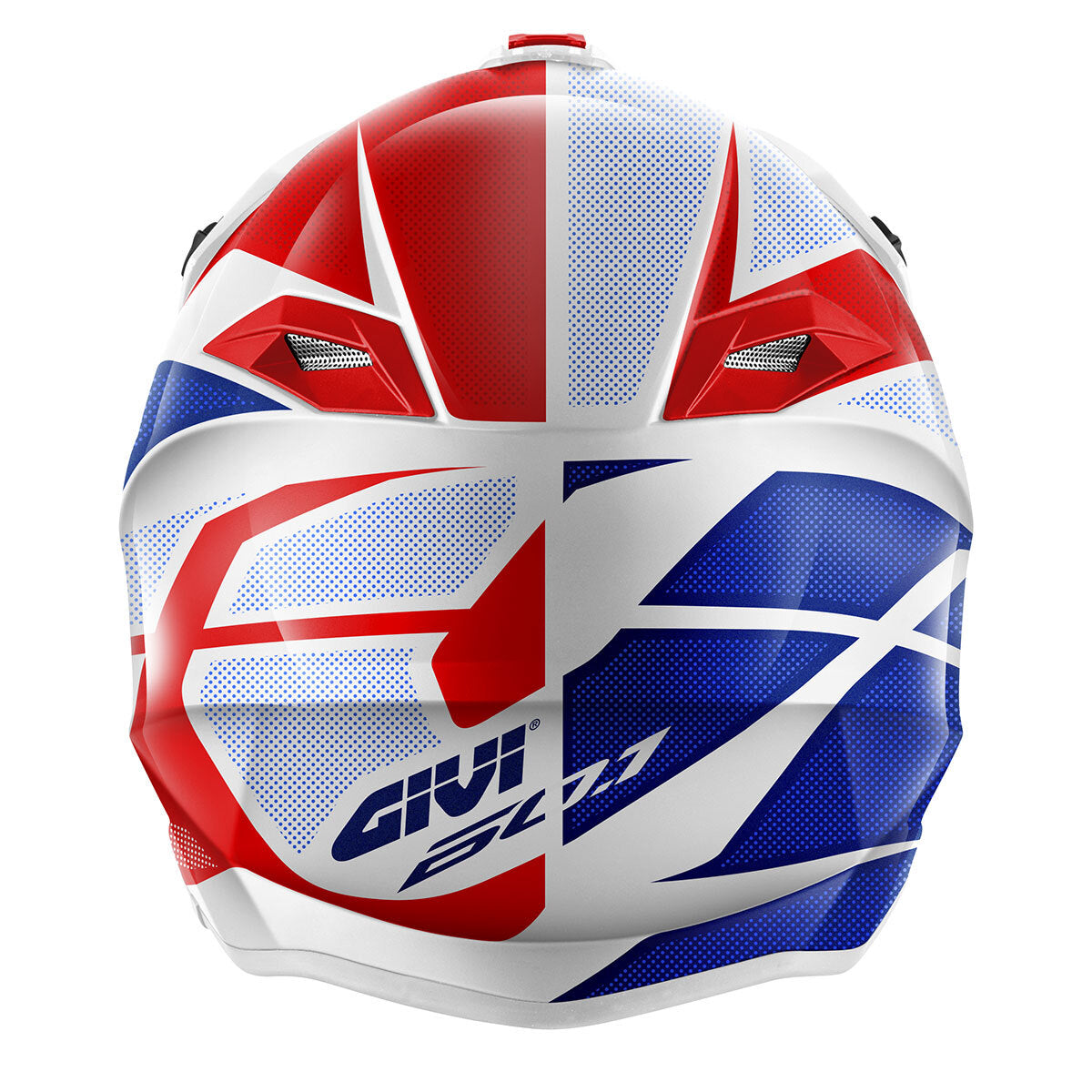 GIVI 60.1 Fresh Red/Blue/White Gloss Helmet, inside view