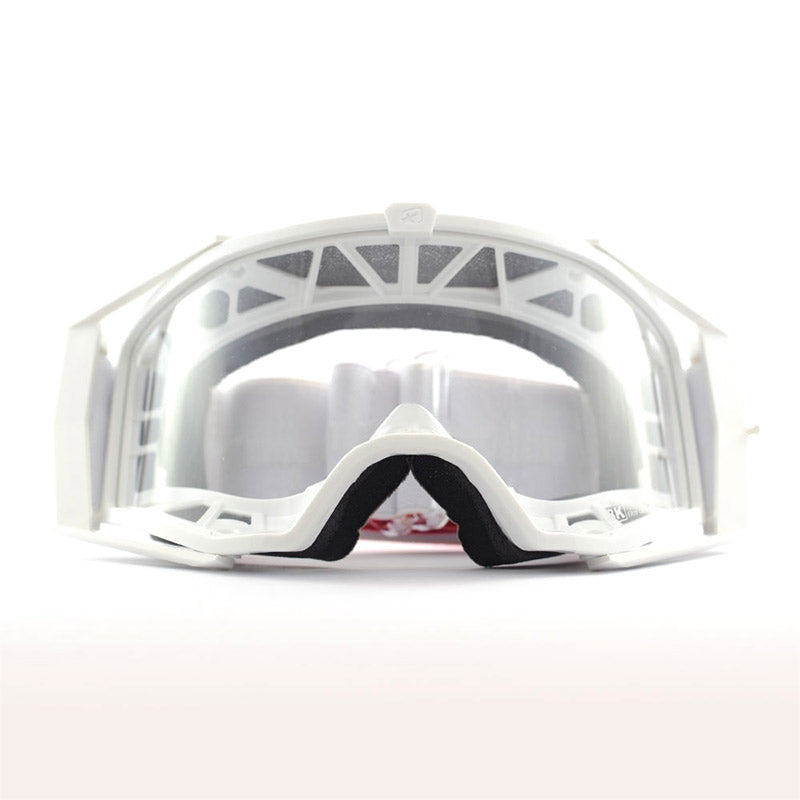 Ariete 8K MX Goggles White/Orange/Red, Clear Lens