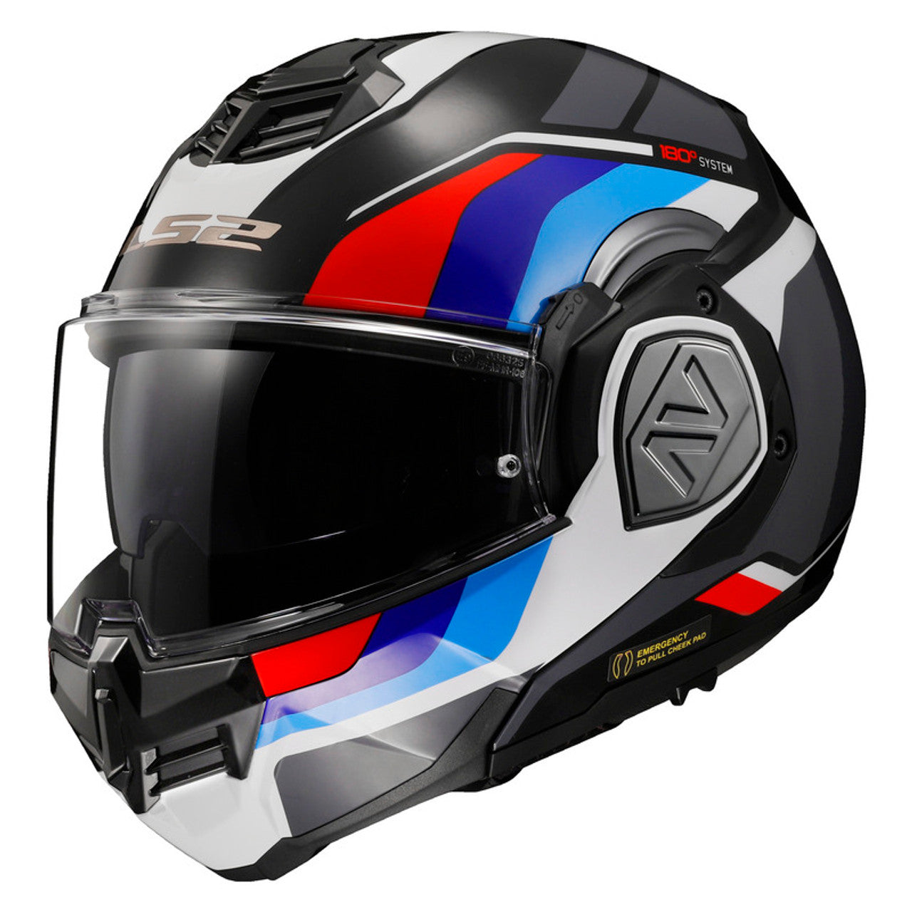 LS2 FF906 ADVANT SPORT GLOSSY BLACK BLUE RED