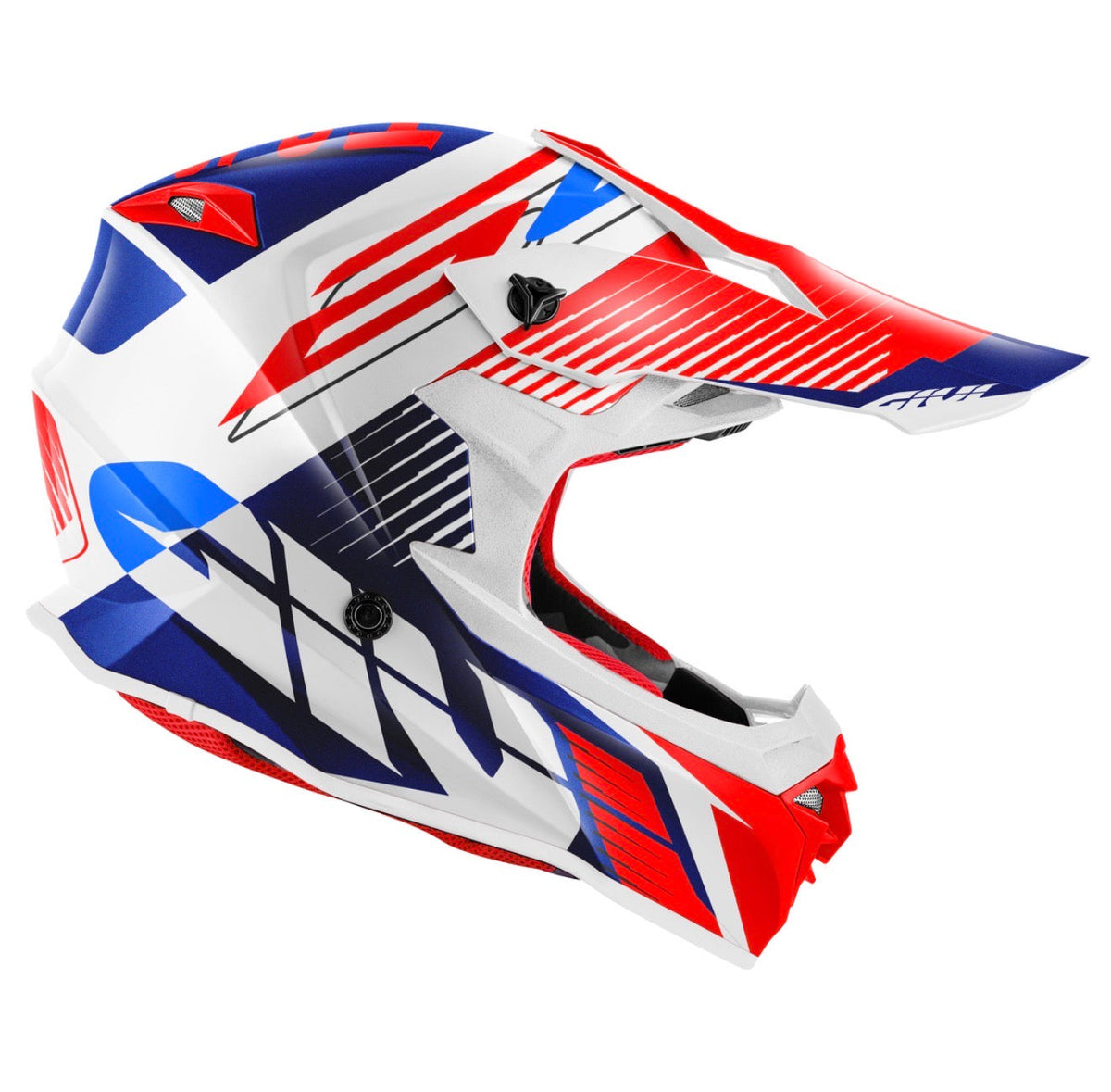 GIVI 60.1 Fresh Red/Blue/Glossy White Helmet, detail