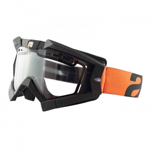Ariete RC Flow Enduro Goggles Black/Orange, Clear Double Ventilated Lens