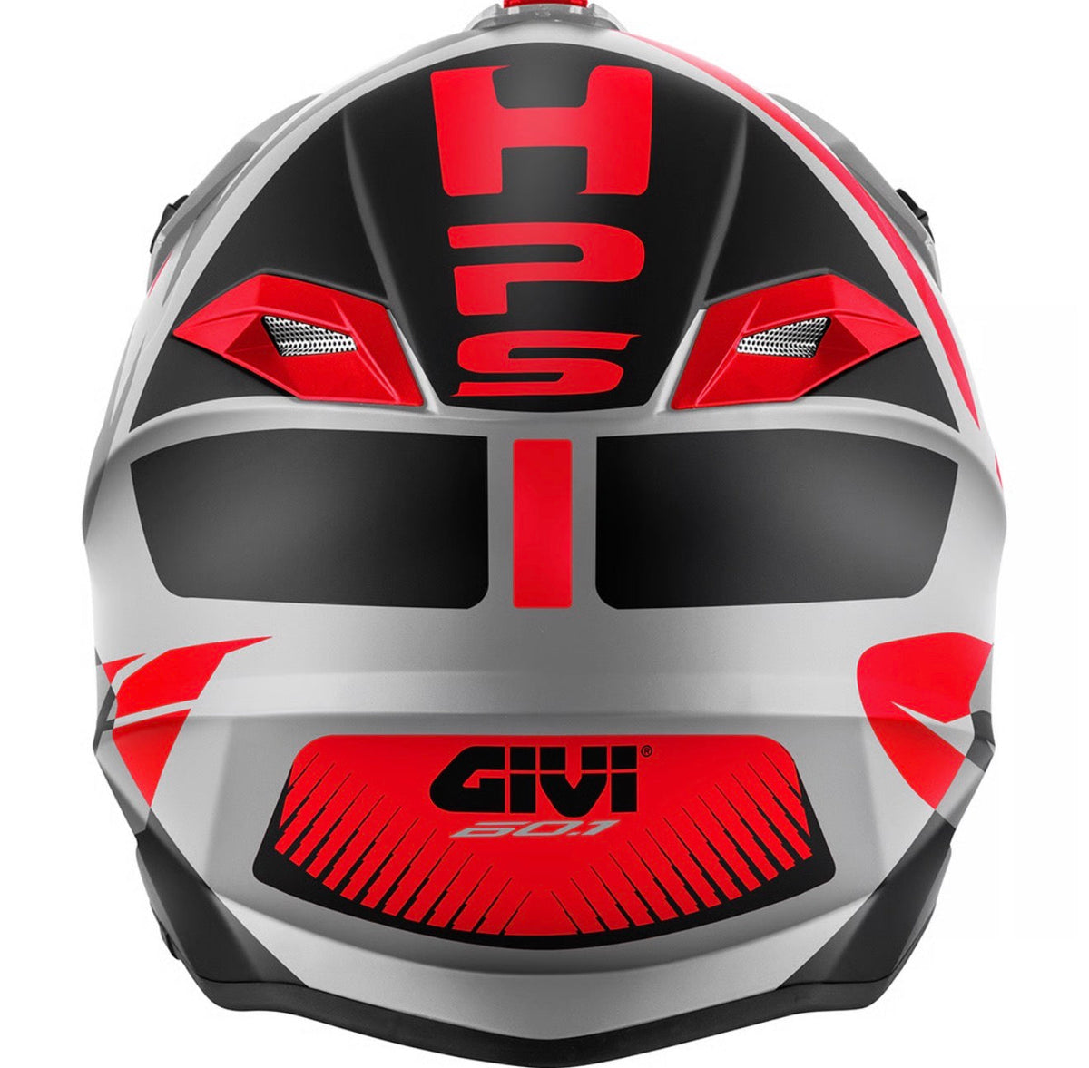 GIVI 60.1 Fresh Red/Black/Matte Titanium Helmet, inside view