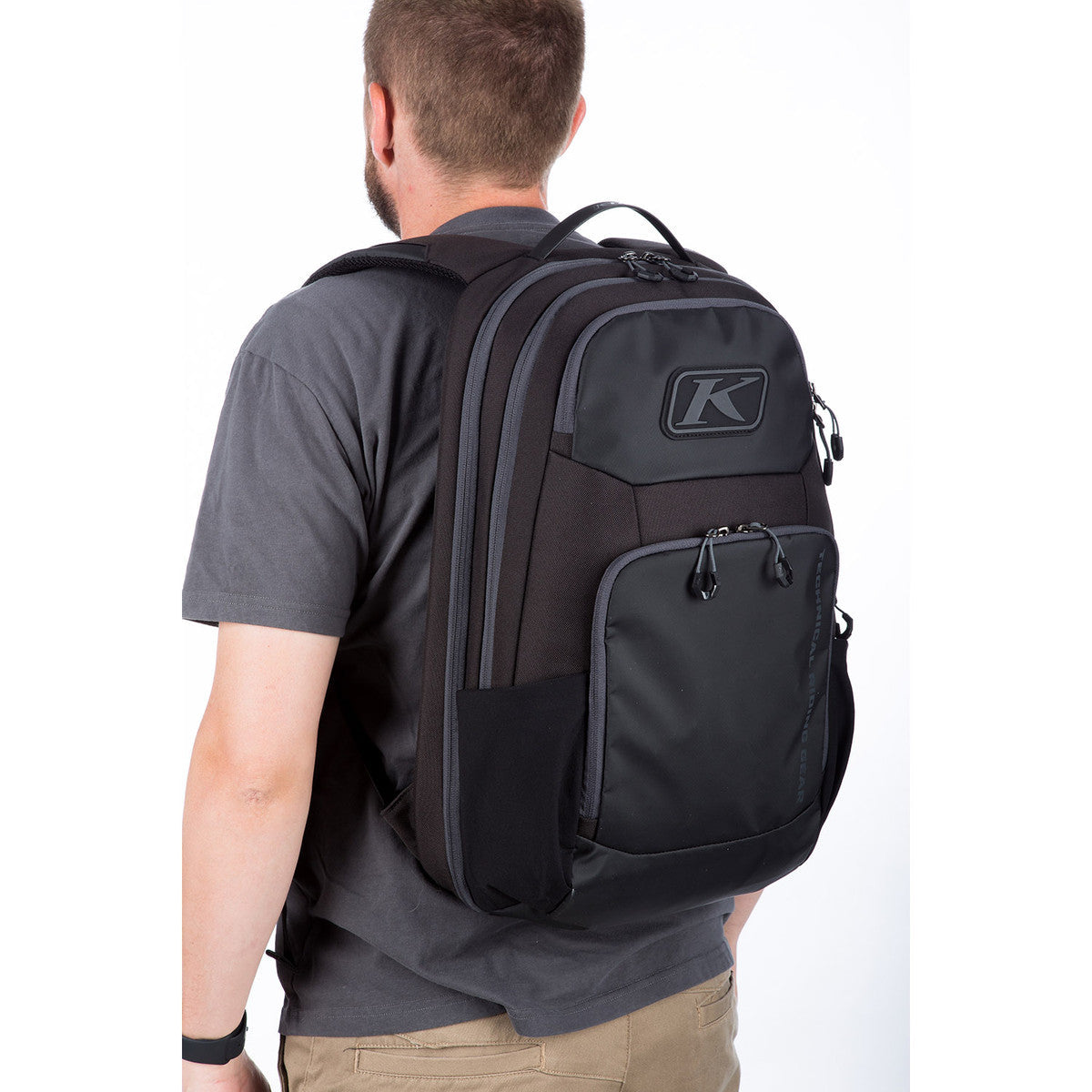 KLIM Drive 18 Motorcycle Backpack, rear view