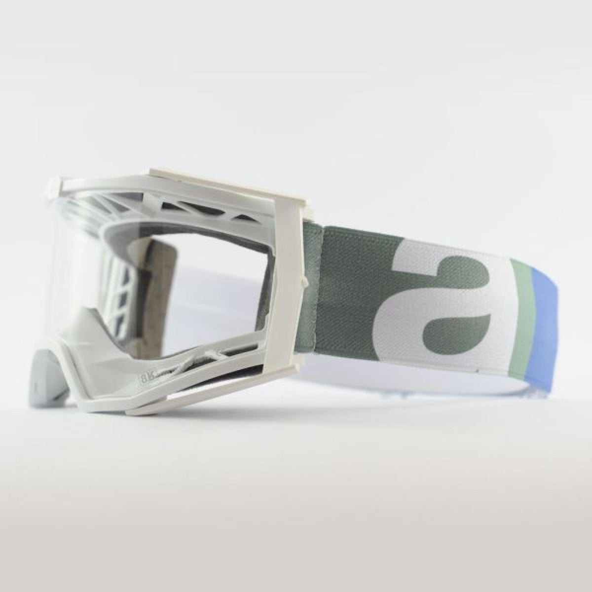 Ariete 8K ARI 8-7 MX Goggles White/Grey, Clear Lens