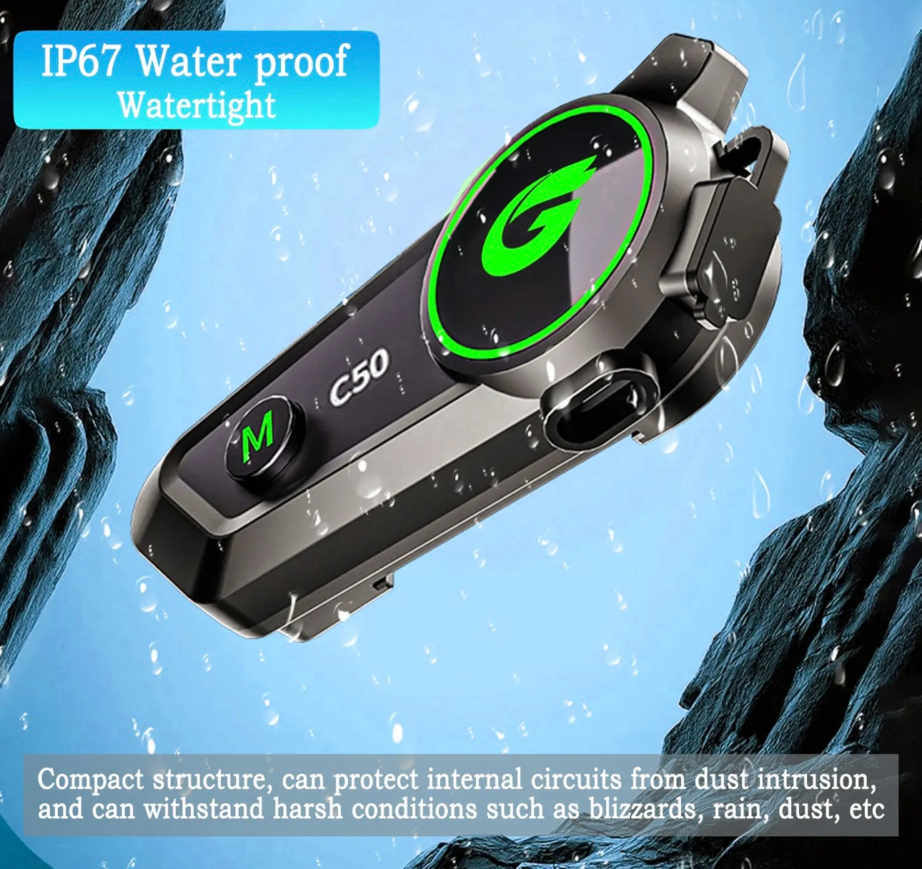 C50 BT HELMET INTERCOM SYSTEM