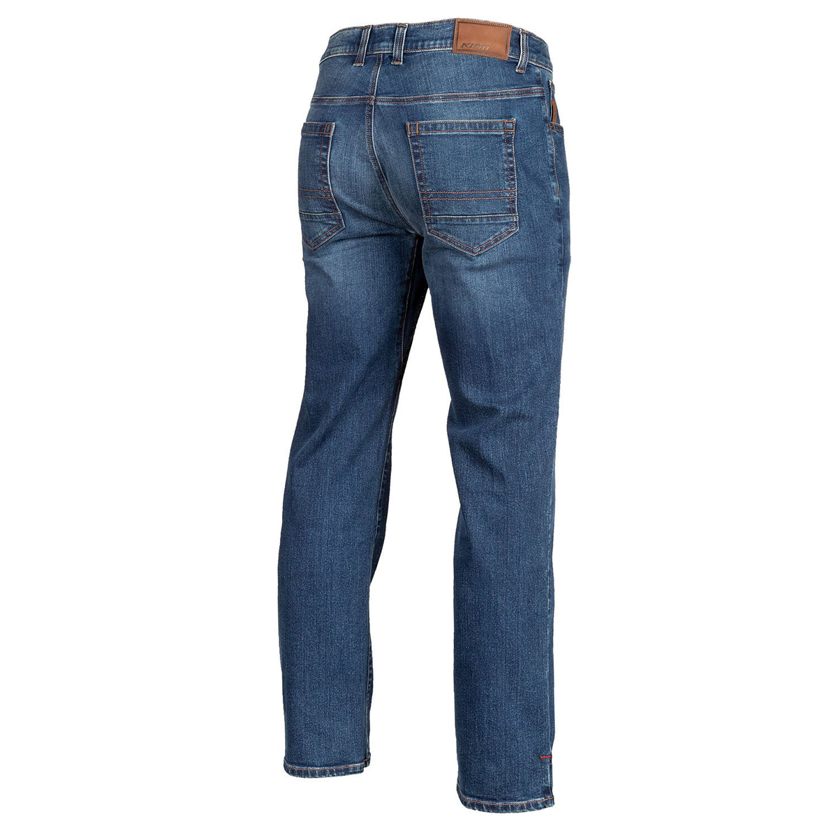KLIM Unlimited Straight Stretch Denim Jeans, rear view