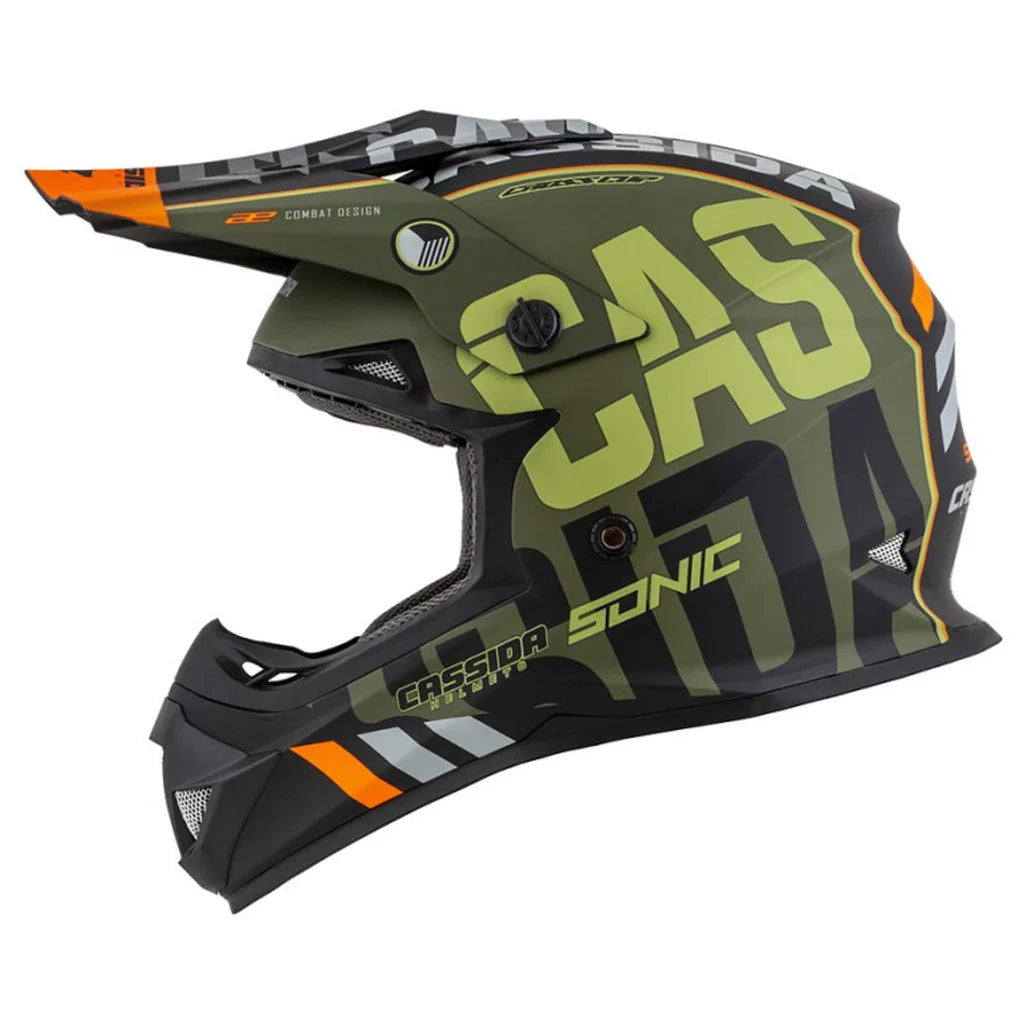 Motocross Helmet Cassida Junior Kaki Mat