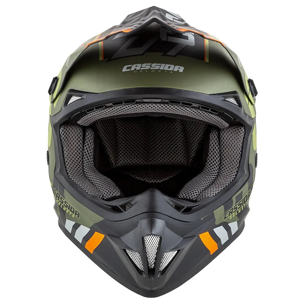 Motocross Helmet Cassida Junior Kaki Mat