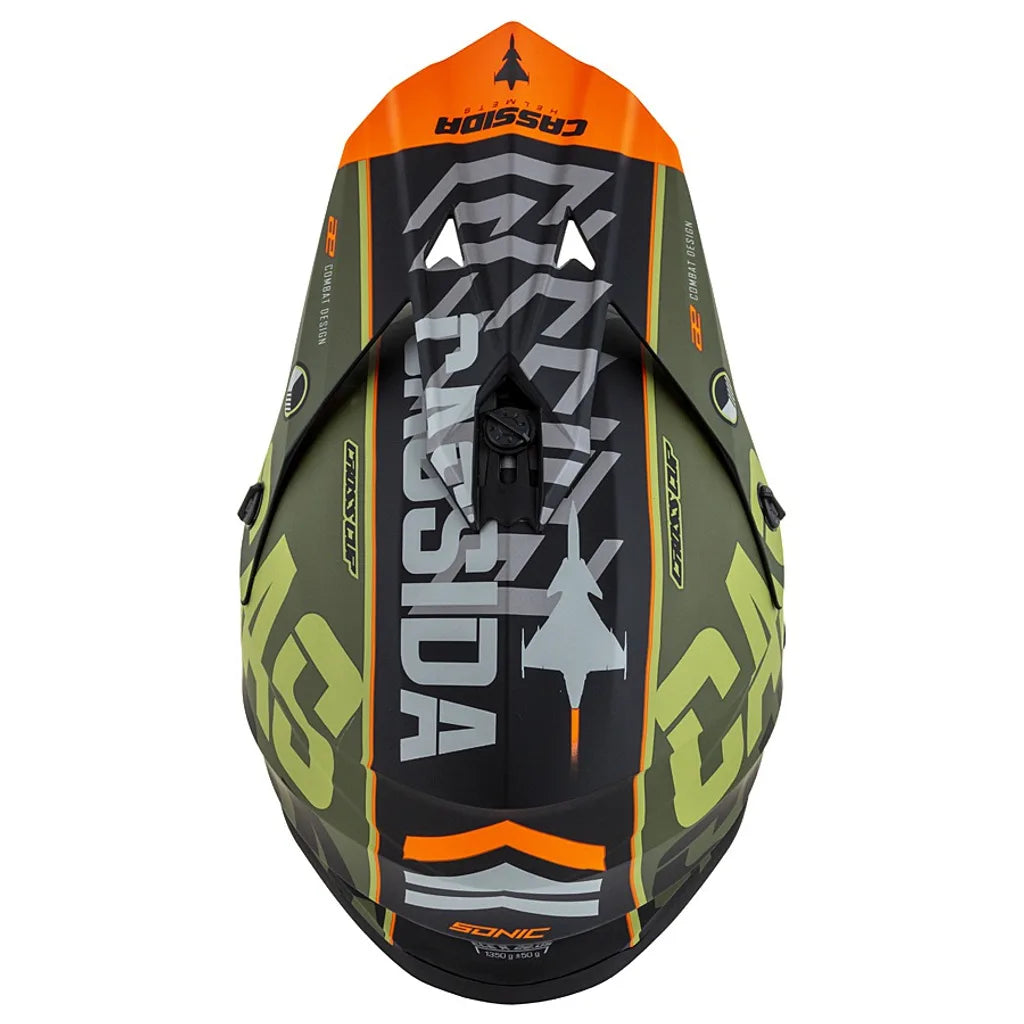 Motocross Helmet Cassida Junior Kaki Mat