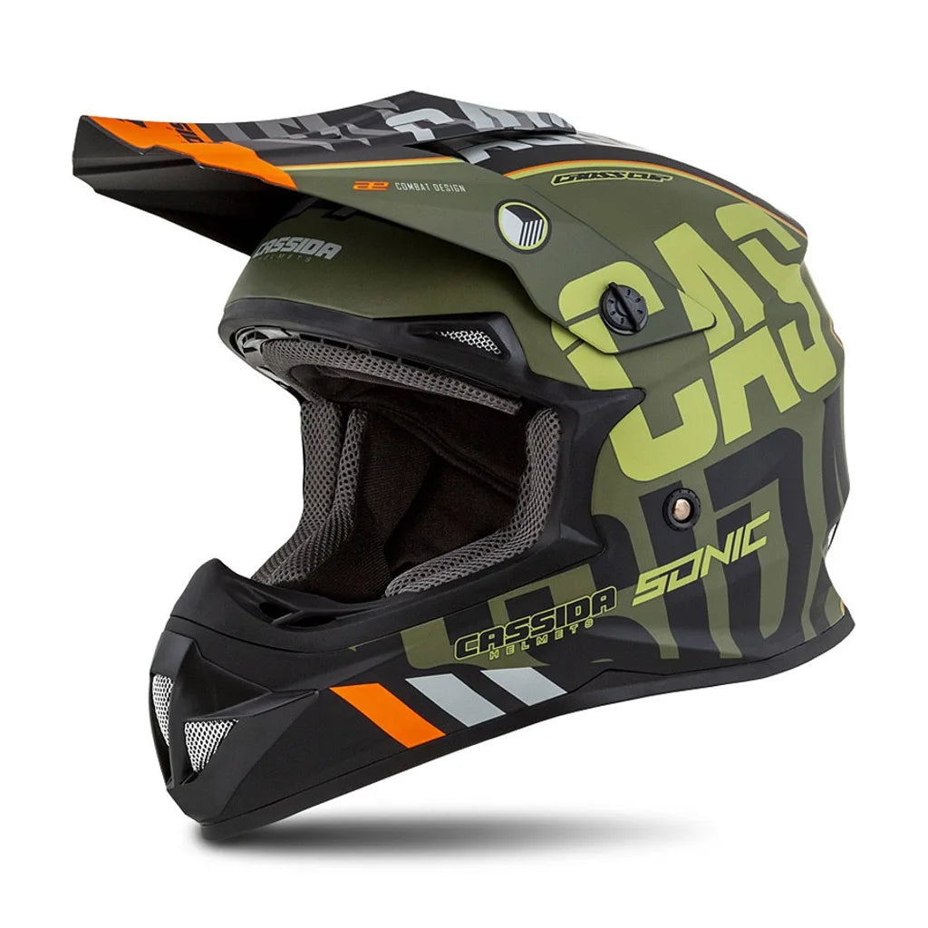 Motocross Helmet Cassida Junior Kaki Mat