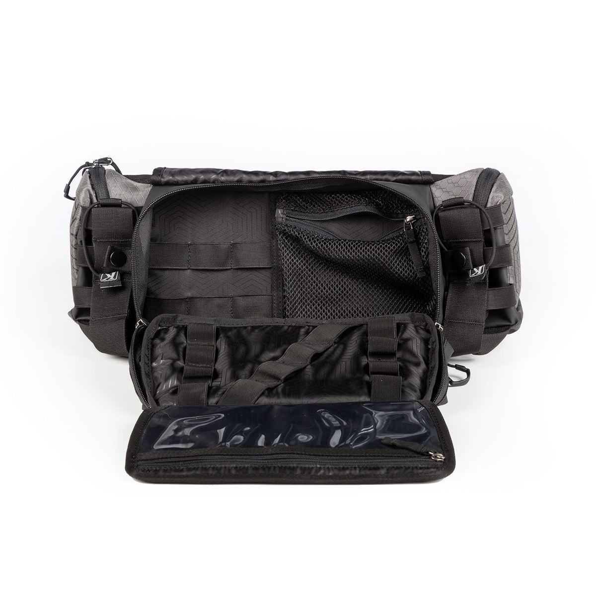 KLIM Scramble Pak Backpack Gray, inside view